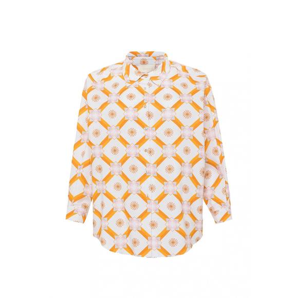NEW CAROLINA K boyfriend shirt in sol elements - Picture 1 of 4
